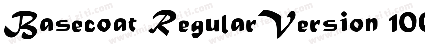 Basecoat RegularVersion 1000字体转换